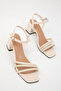 Beige Women's Classic Heeled Shoes 17907 - 4