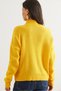 Women's Yellow Stand Collar Mid Hair Braided Knitwear Sweater Kzk- 19000912 - 7