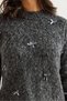 Women's Anthracite Bow Detailed Raised Knitwear Sweater Kzk- 19000960 - 5