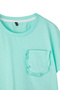 Mint-Ecru 2-Piece Girl's Knitted T-Shirt Tkdss25Ts00017 - 3