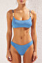 Mavi Aksesuarlı Bralette Kaplı Regular Normal Bel Bikini Takımı TBESS25BT00057 - 3
