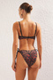 Leopar Desenli V Telli Balconette Kaplı Brazilian Normal Bel Bikini Takımı TBESS25BT00033 - 5