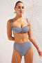 Pötikare Desenli Bralette Dokulu Regular Pretty Bikini Takımı TBESS25BT00036 - 2
