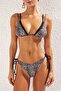 Multicolor Animal Triangle Regular Waist Bikini Set - 4