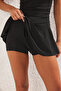 Black One-Shoulder Covered Shorts Skirt Basic Swimsuit Tbess25Ma00061 - 4