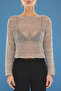 Mink Boat Neck Sequined Knitwear Sweater Twoss25Kz00003 - 4