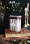 Er043-7a Elegance Coffee Patterned Rectangular Metal Storage Container 8x10 Cm - 2