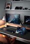 Black Mouse Pad 60X120 Stitched XXL Keyboard Mouse Pad Desk Mat Computer Setup - 8