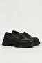 Black Women's Loafer Shoes Pc-54783 - 2