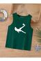 Cartoon Character Printed Sleeveless Children's T-Shirt