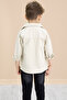 Cream Crested Jean Shirt and Trousers Boy's 3-Piece Suit 20028 - 6