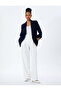 3/4 Sleeve Oversize Long Blazer Jacket with Pockets