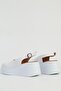 White Women's Wedge Heeled Shoes Pc-54587 - 3