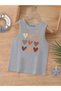 Cartoon Character Printed Sleeveless Children's T-Shirt