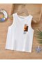 Cartoon Character Printed Sleeveless Children's T-Shirt