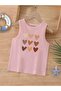 Cartoon Character Printed Sleeveless Children's T-Shirt
