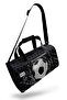 Black Football Patterned Sports Bag 27539 - 7