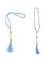 Taffeta Prayer Rug with Slub Pouch and Pearl Vav Prayer Beads Set, Portable Prayer Set, Gift Set - 4