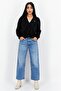 Women V-Neck Textured Cardigan, Black - 3