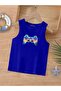 Cartoon Character Printed Sleeveless Children's T-Shirt
