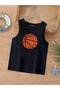 Cartoon Character Printed Sleeveless Children's T-Shirt