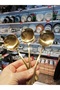 Set of 3 Gold Decor Steel Serving Spoons - 4
