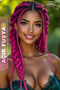 Synthetic Hair for African Braid, Rasta, and Box Braid - Light Fuchsia (Color Code: 1855) - 4