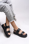 Nanletha Women's Sandals 0012794 Black Skin - 2