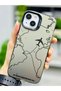 iPhone 13 - 14 and 15 Compatible Does Not Leave Fingerprints Print Pattern Metallic Electro Silicone Case