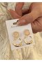 Pearlescent Nude Color Dangle Women's Earrings
