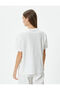 College T-Shirt Printed Short Sleeve Crew Neck Cotton Comfortable Fit - 4