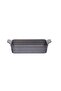 ,Rectangular Ovenware,Small,38*20cm,double integrated handle,Gray Marble Color. - 2