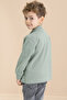 Green Pocket Flap Shirt Jean Pants Boy 3 Piece Suit 20023 - 6
