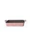 ,Rectangular Ovenware,Medium,43*21.50cm,double integrated handle,Pink Marble Color.