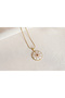 Zircon Stone Star Model Steel Necklace - 3