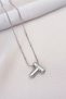 Letter Balloon Model Silver Colored Steel Necklace - 2