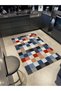 Amethyst Series Multicolor Pixel Patchwork Patterned Woven Base Modern Decorative Carpet Ametist34 - 2