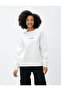 Crew Neck Slogan Raster Sweatshirt - Long Sleeve and Ribbed - 3