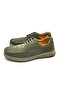 3802 100% Genuine Leather Men's Lace-Up Poly Sole Comfort Shoes - 7