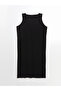 Original Oval Collar Textured Dress - 6
