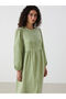 Crew Neck Women's Dress - 2