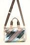 Women's Pink Multi Color Stone Cylinder Casual Shoulder Bag - 2
