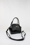 Black Patent Leather Faux Leather Women's Mini Hand and Shoulder Bag