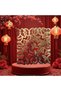 Red Gold Leaf Butterfly Cake Decor Ornament 42 Pieces - 2