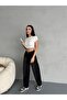 Women's Pale Effect Loose Cut Comfortable Wide Leg Baggy Jeans - 8