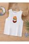 Cartoon Character Printed Sleeveless Children's T-Shirt