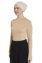 Women's Organic Long Sleeve Turtleneck Bodysuit - Dark Beige - 2