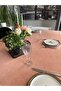 Pearl Velvet Textured Tablecloth Pink - 4