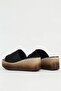 Women's Black Heeled Slippers Pc-54573 - 3