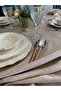 Pearl Velvet Textured Seamless Milk Coffee Tablecloth - 2